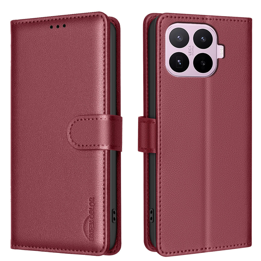 Xiaomi 17T - BINFEN Leder Etui Hülle mit RFID Blocker