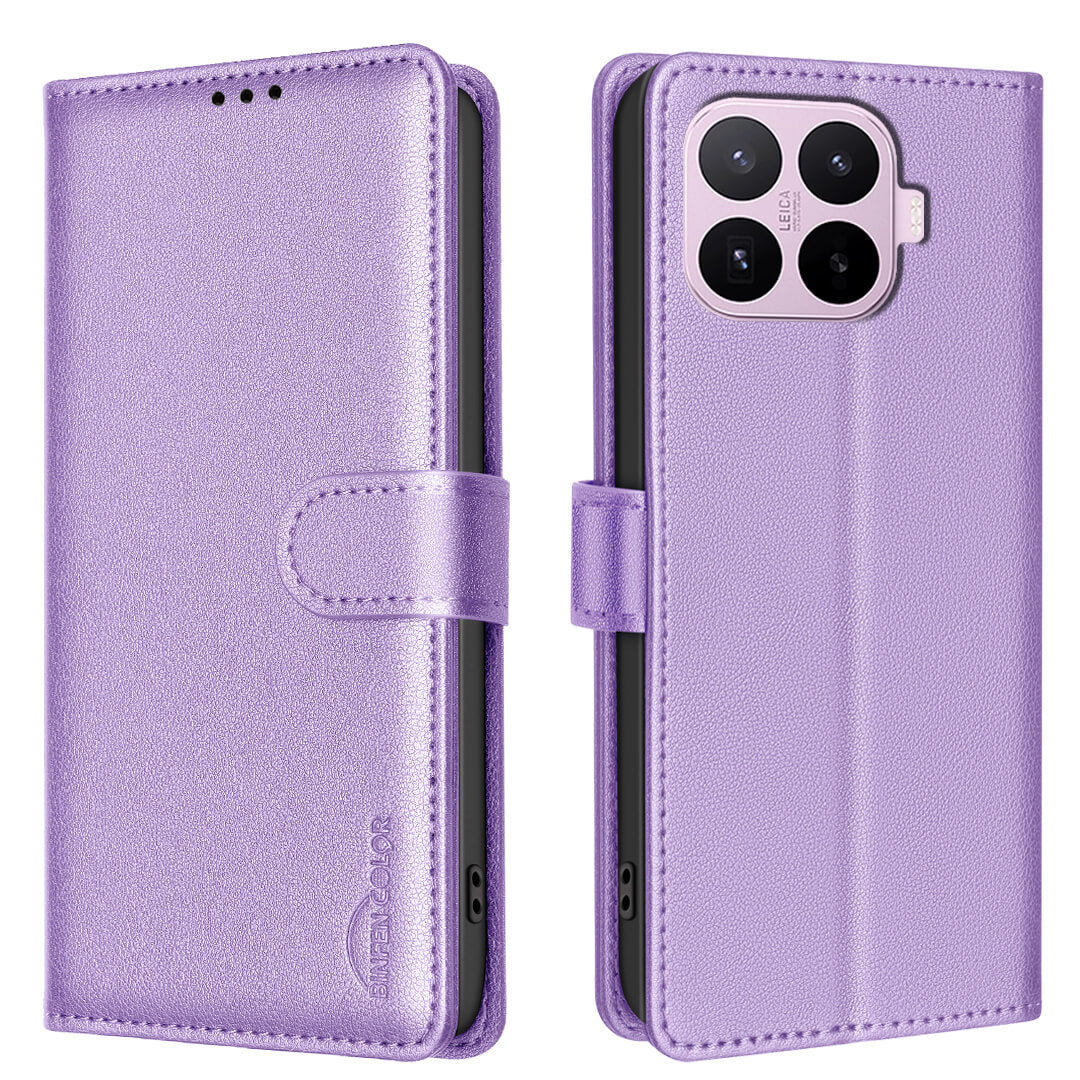 Xiaomi 17T - BINFEN Leder Etui Hülle mit RFID Blocker