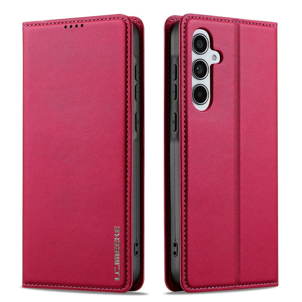 Galaxy S26 FE - LC.IMEEKE custodia a libro con scomparti per carte e stand