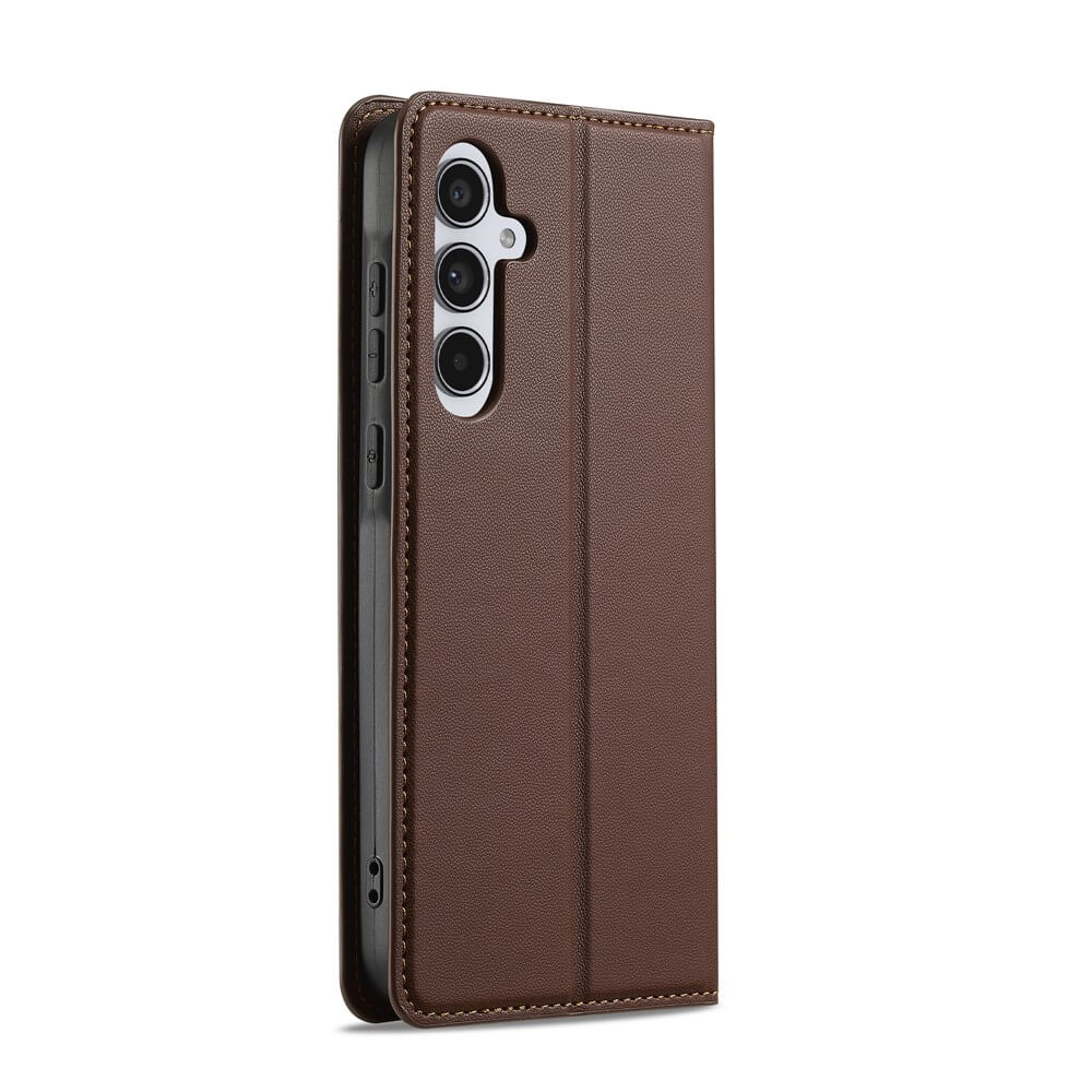 Galaxy S26 FE - LC.IMEEKE custodia a libro con scomparti per carte e stand
