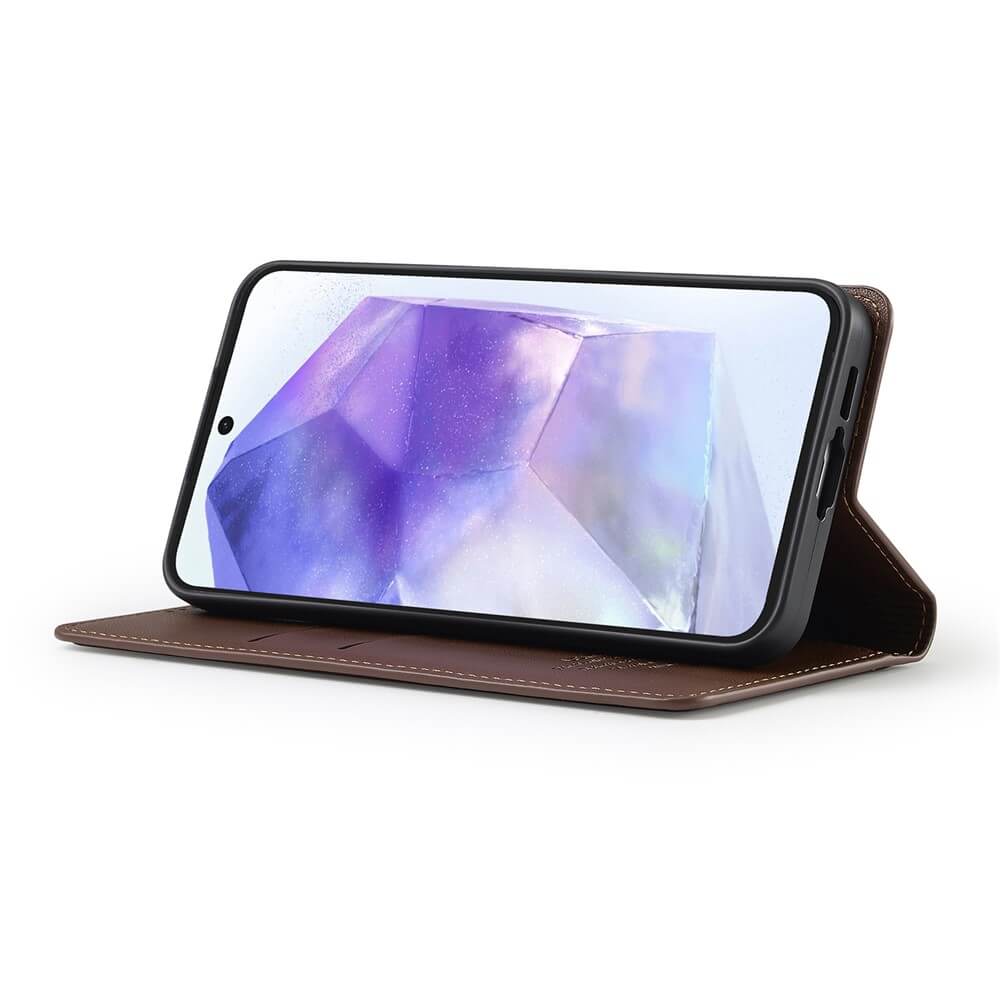 Galaxy S26 FE - LC.IMEEKE custodia a libro con scomparti per carte e stand