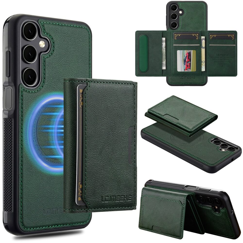 Galaxy S26 FE - LC.IMEEKE Magnetische Hülle mit abnehmbarem Kartenhalter