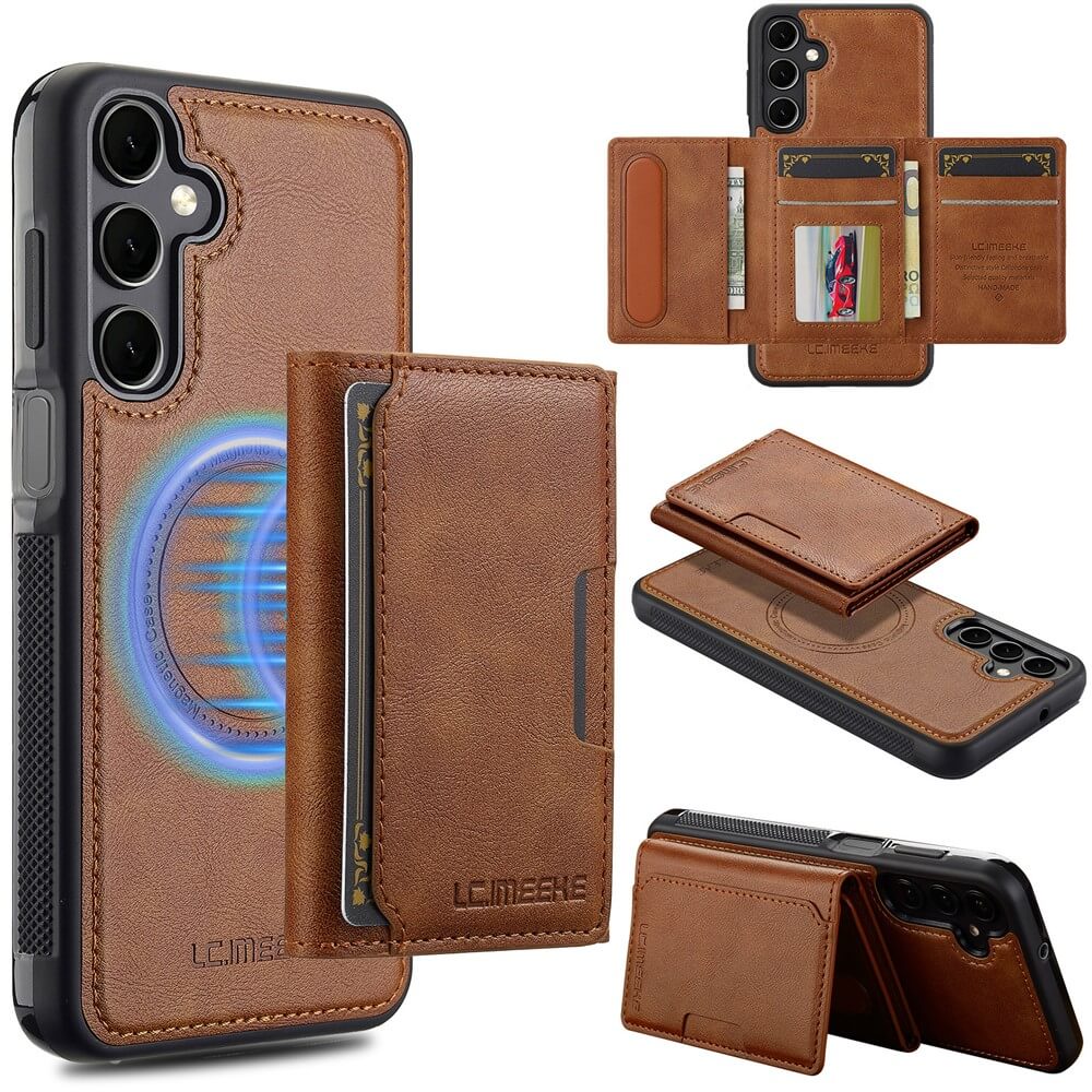 Galaxy S26 FE - LC.IMEEKE Magnetische Hülle mit abnehmbarem Kartenhalter