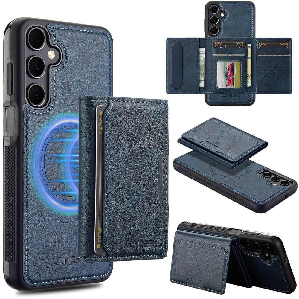 Galaxy S26 FE - LC.IMEEKE Magnetische Hülle mit abnehmbarem Kartenhalter
