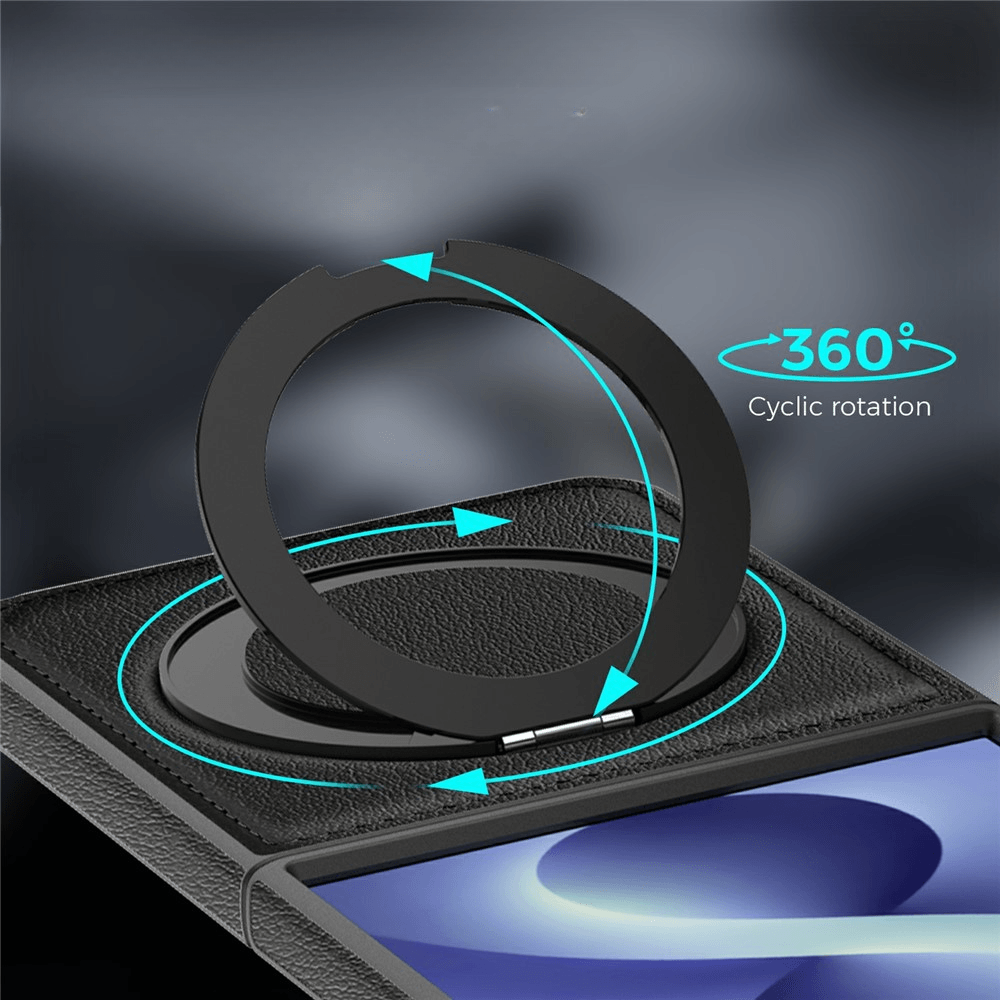 Galaxy Z Flip8 – Kunstleder Hülle mit Magnet und Kickstand