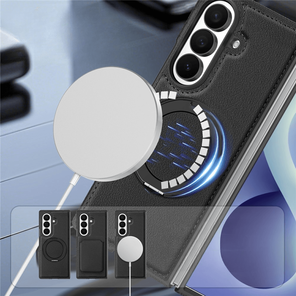 Galaxy Z Fold8 Ultra – Custodia magnetica effetto pelle