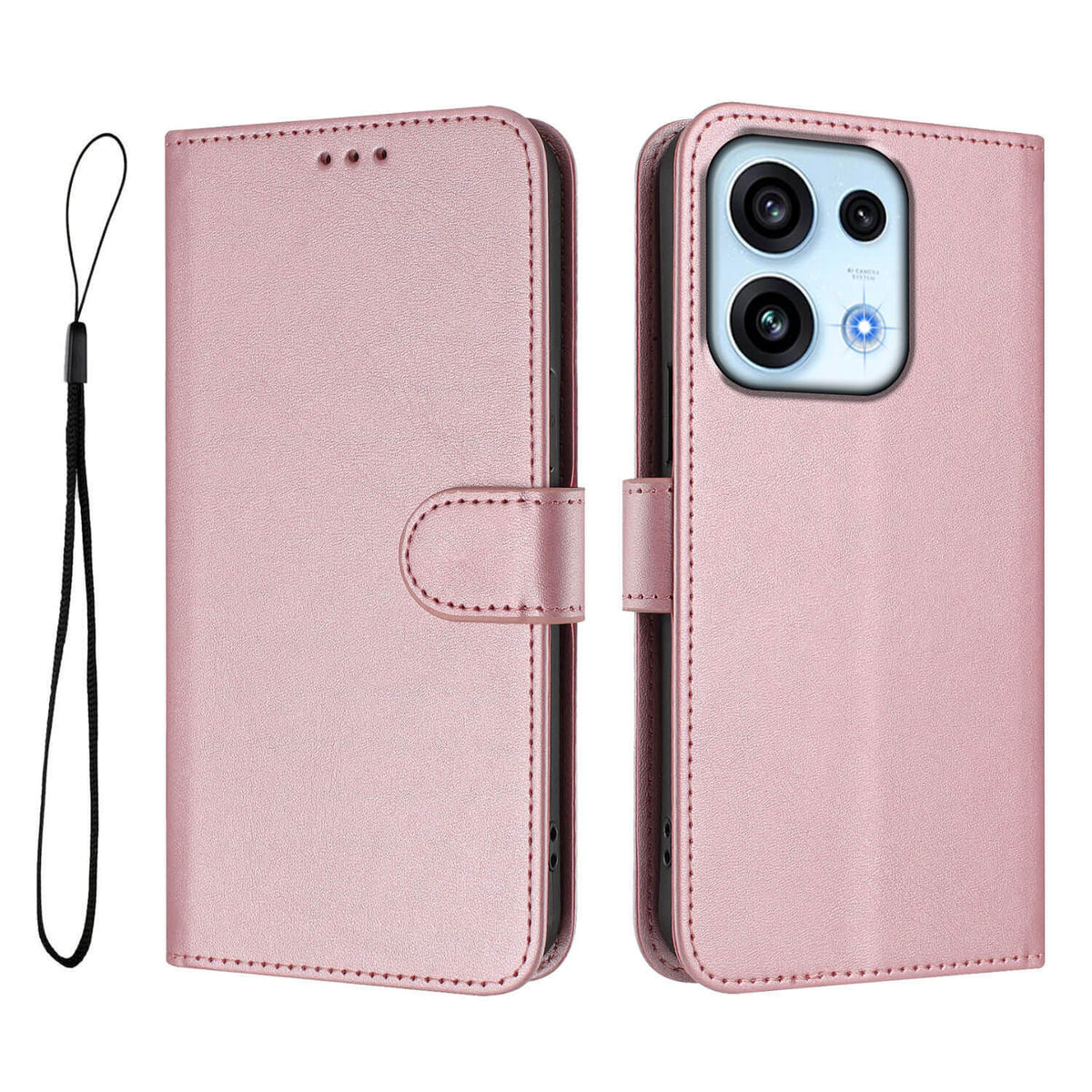 OPPO Reno16 F/ Reno16 FS - Custodia lucida con cinturino da polso