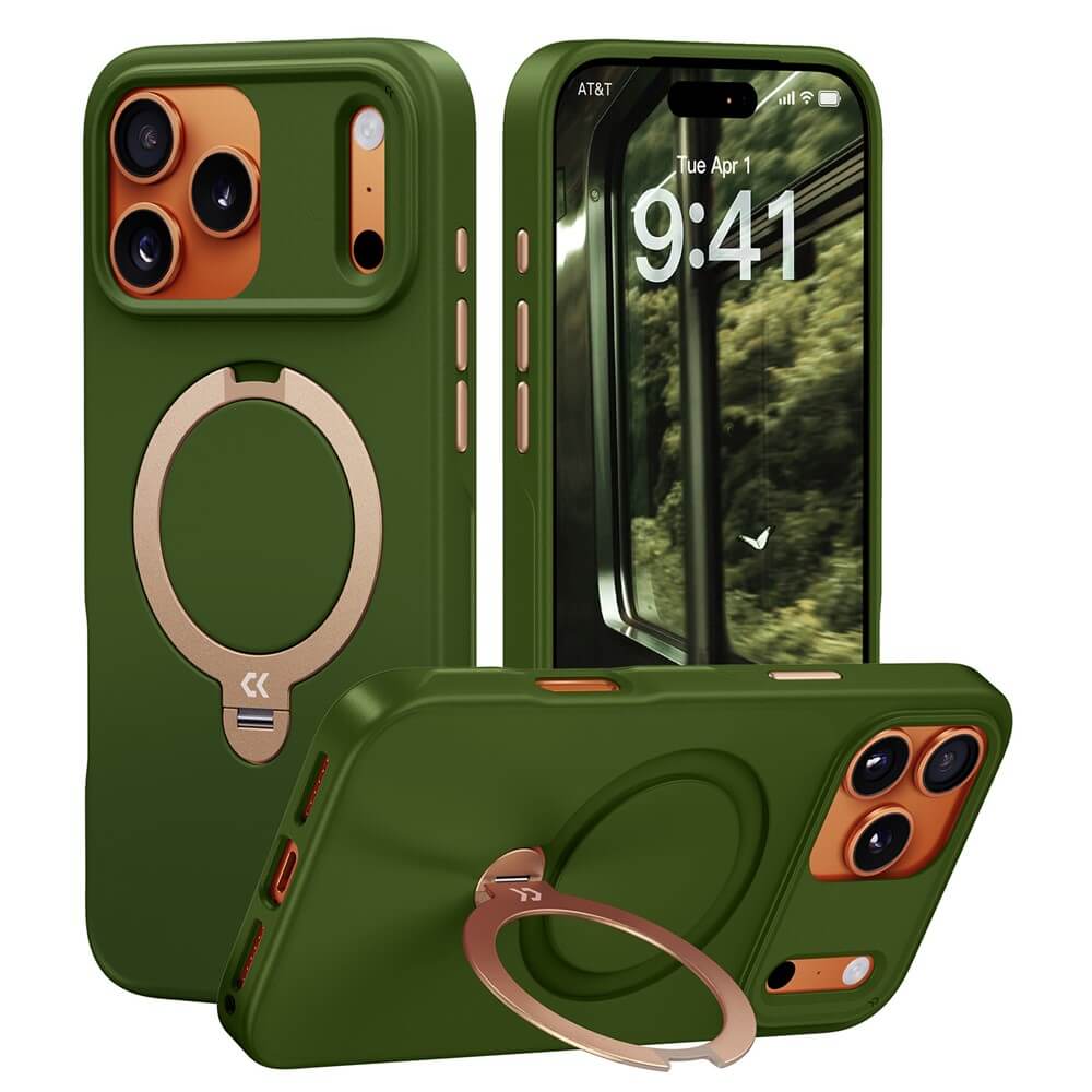 iPhone 18 Pro Max / iPhone 17 Pro Max - Coque Premium magnétique avec support 360°
