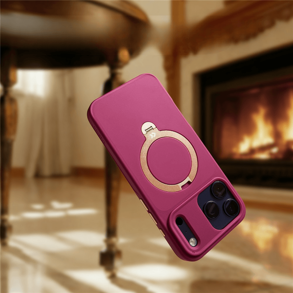 iPhone 18 Pro / iPhone 17 Pro  – Magnetische Premium Hülle mit 360° Standring