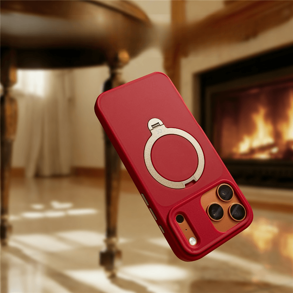 iPhone 18 Pro / iPhone 17 Pro  – Magnetische Premium Hülle mit 360° Standring
