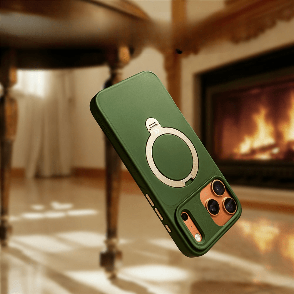 iPhone 18 Pro / iPhone 17 Pro  – Magnetische Premium Hülle mit 360° Standring