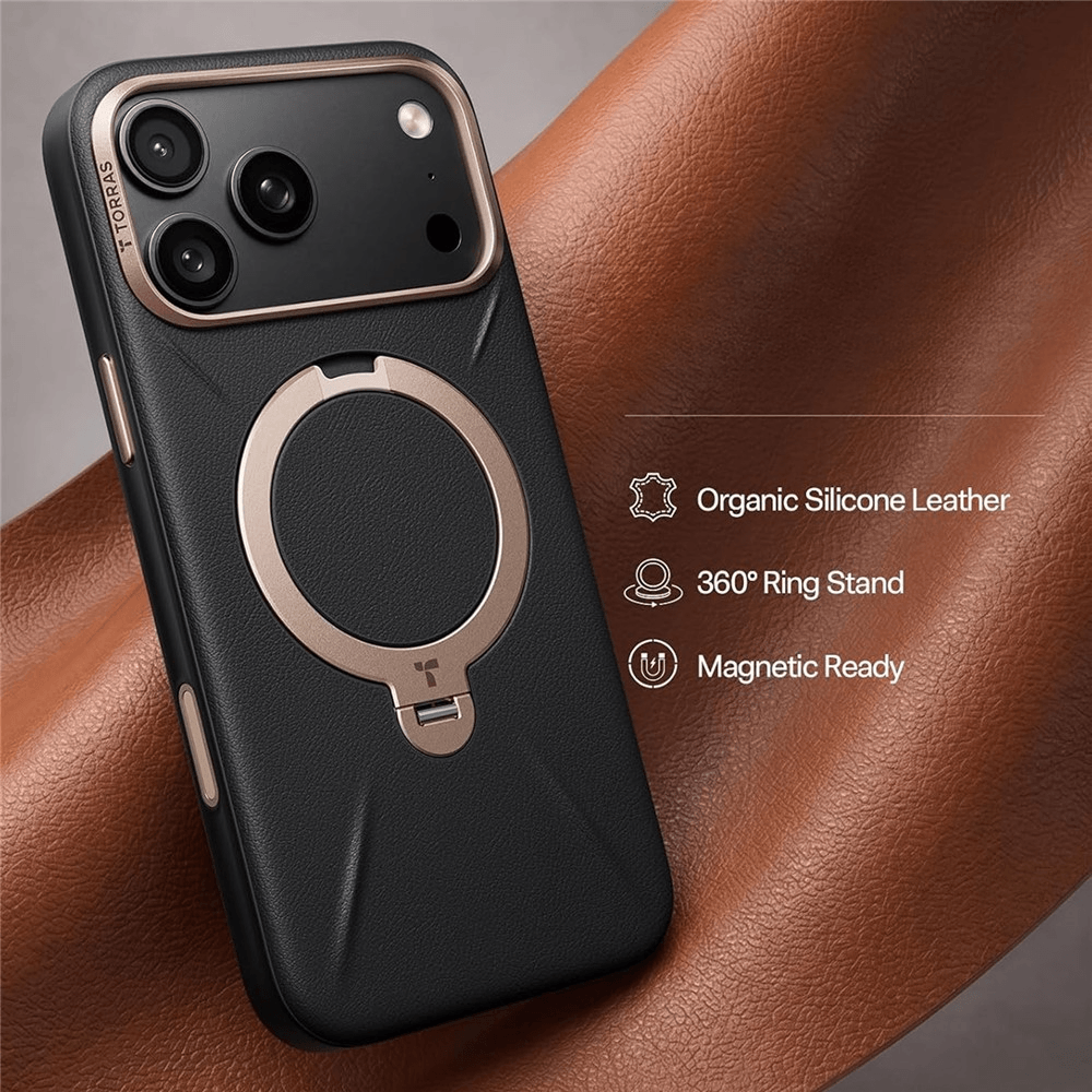 iPhone 18 Pro / iPhone 17 Pro - TORRAS Ostand Q3 VegSkin MagSafe Case with Kickstand