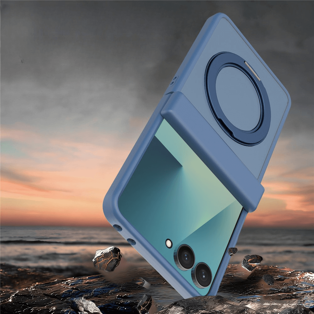 Galaxy Z Flip8 - Magnetische Hülle mit 360° Ring-Ständer