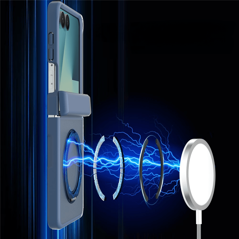 Galaxy Z Flip8 - Magnetische Hülle mit 360° Ring-Ständer