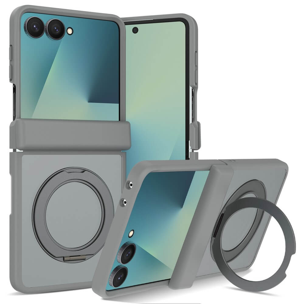 Galaxy Z Flip8 - Magnetische Hülle mit 360° Ring-Ständer