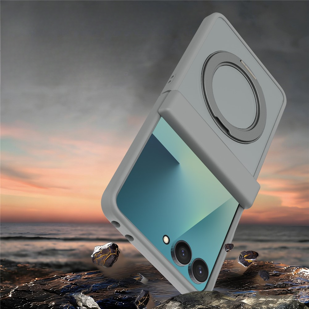 Galaxy Z Flip8 - Magnetische Hülle mit 360° Ring-Ständer