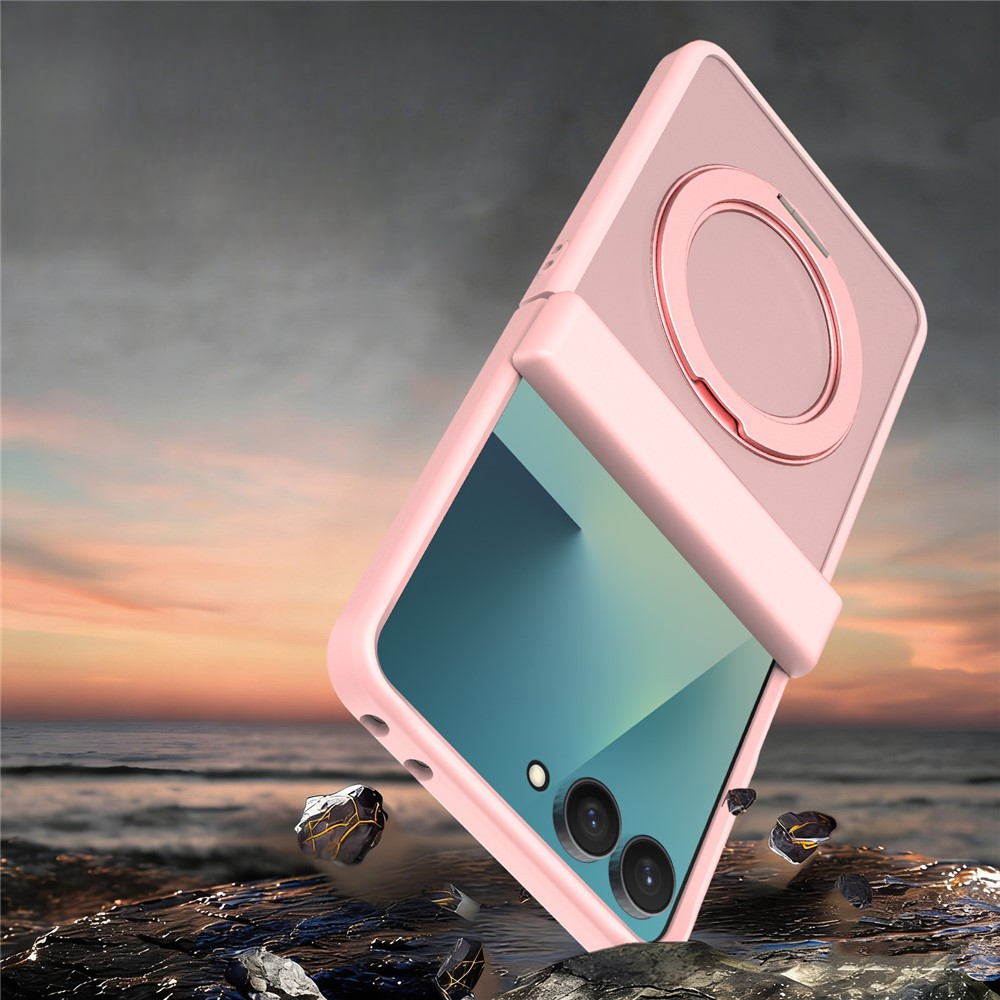 Galaxy Z Flip8 - Magnetische Hülle mit 360° Ring-Ständer