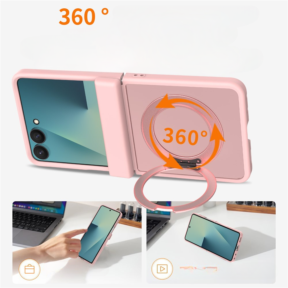 Galaxy Z Flip8 - Magnetische Hülle mit 360° Ring-Ständer