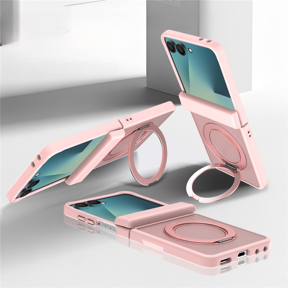 Galaxy Z Flip8 - Magnetische Hülle mit 360° Ring-Ständer