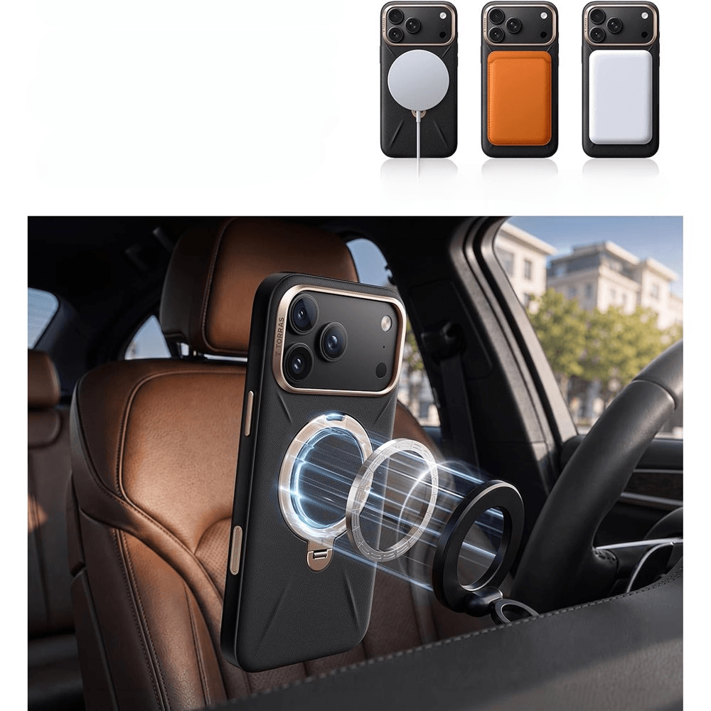 iPhone 18 Pro / iPhone 17 Pro - TORRAS Ostand Q3 VegSkin Coque MagSafe avec support