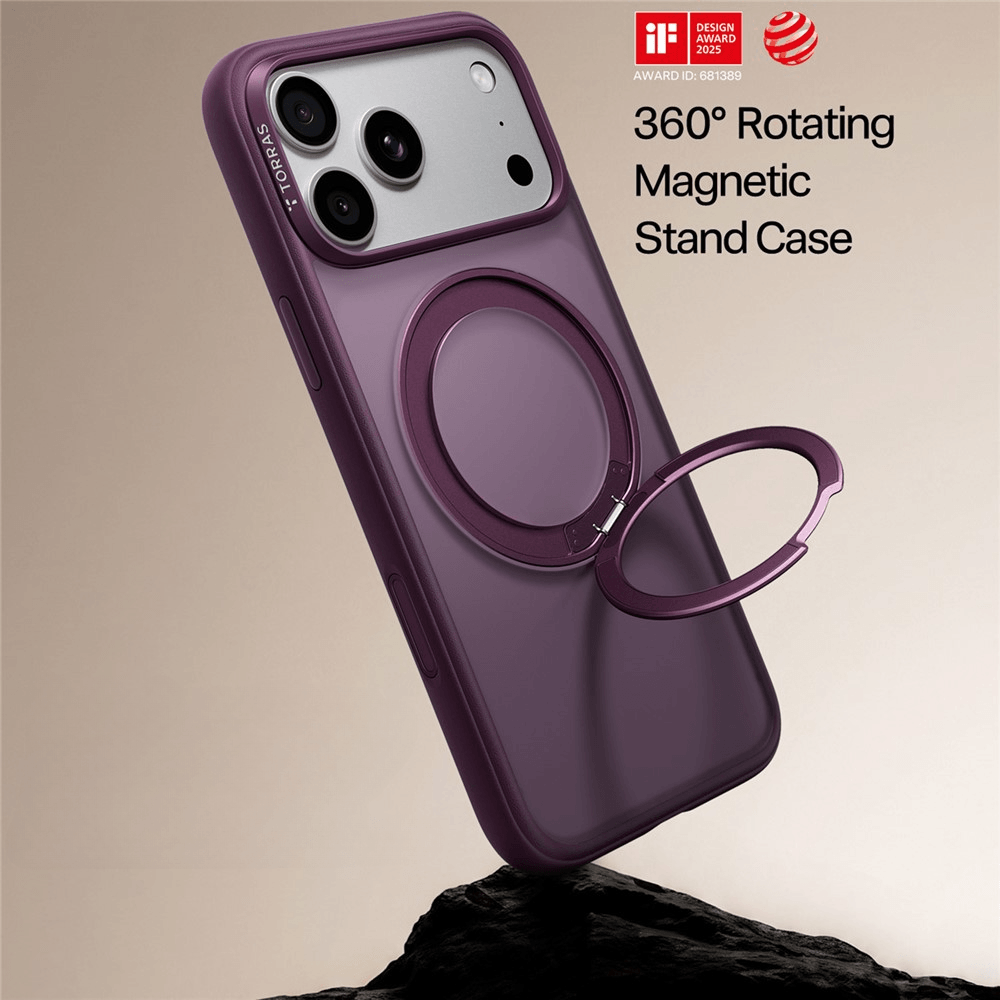 iPhone 18 Pro / iPhone 17 Pro – TORRAS Ostand O1 Guardian Cover Magnetica Supporto 360°