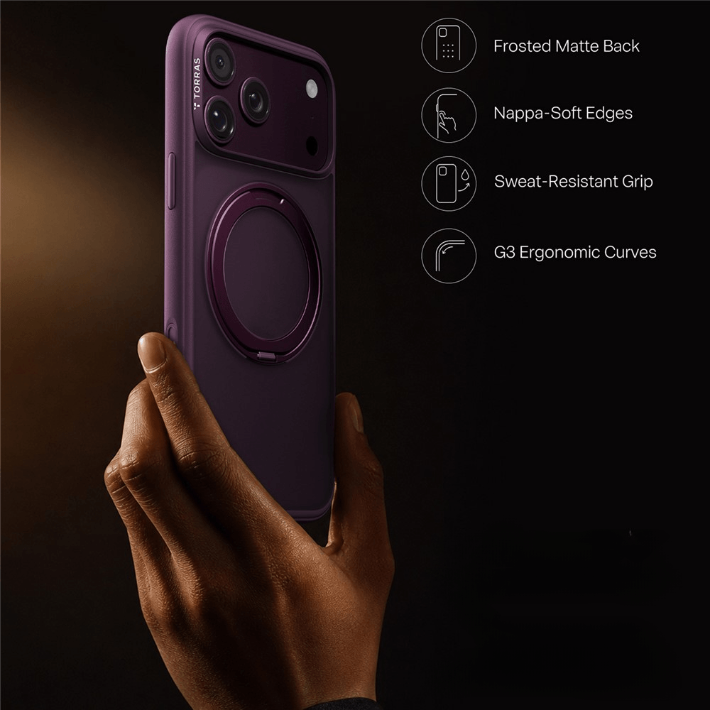 iPhone 18 Pro / iPhone 17 Pro – TORRAS Ostand O1 Guardian Cover Magnetica Supporto 360°