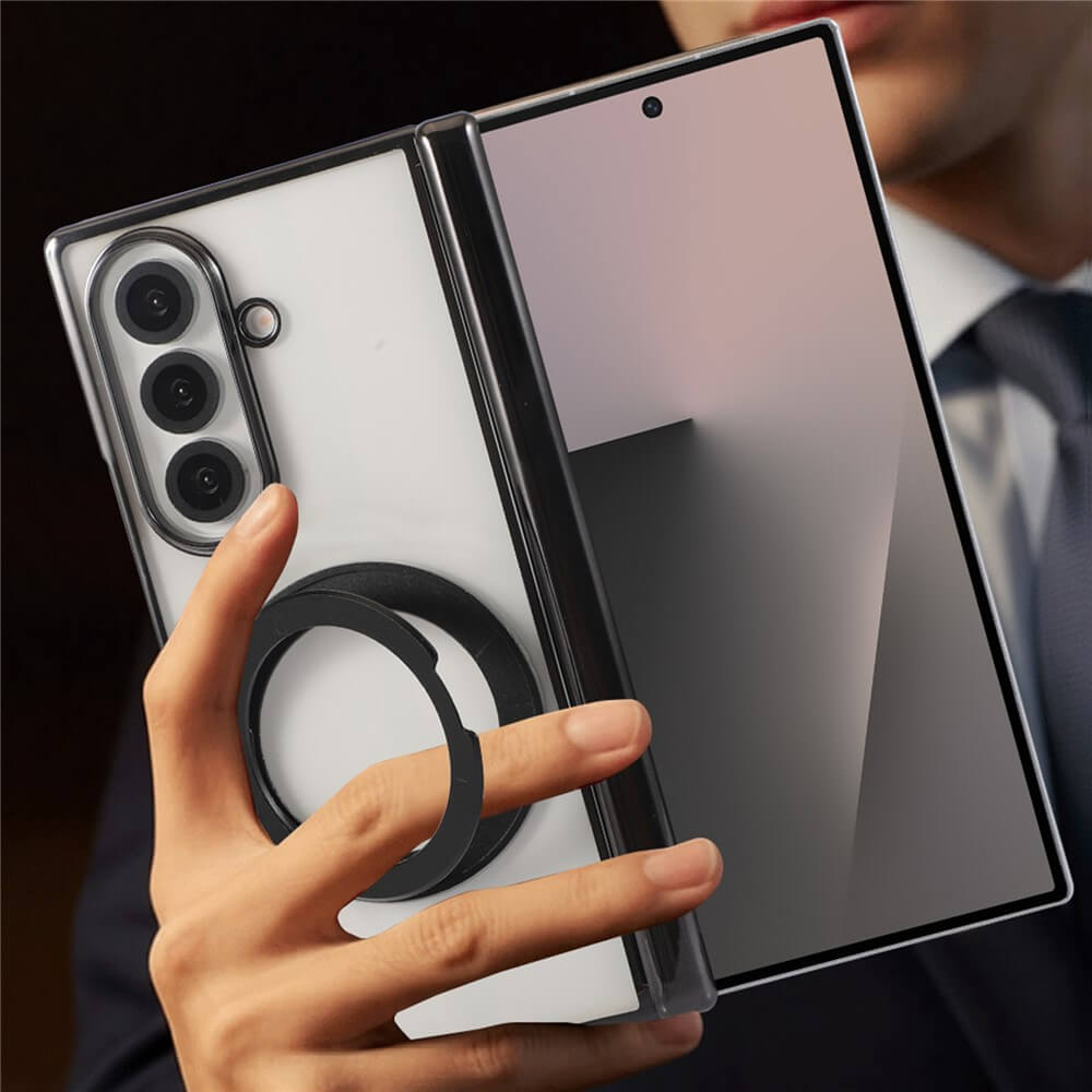 Galaxy Z Fold8 Ultra – Magnetic Case with 360° Kickstand Ring