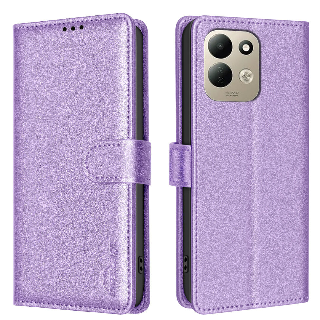 Xiaomi Redmi 17 - BINFEN Leather Case Cover with RFID Blocker