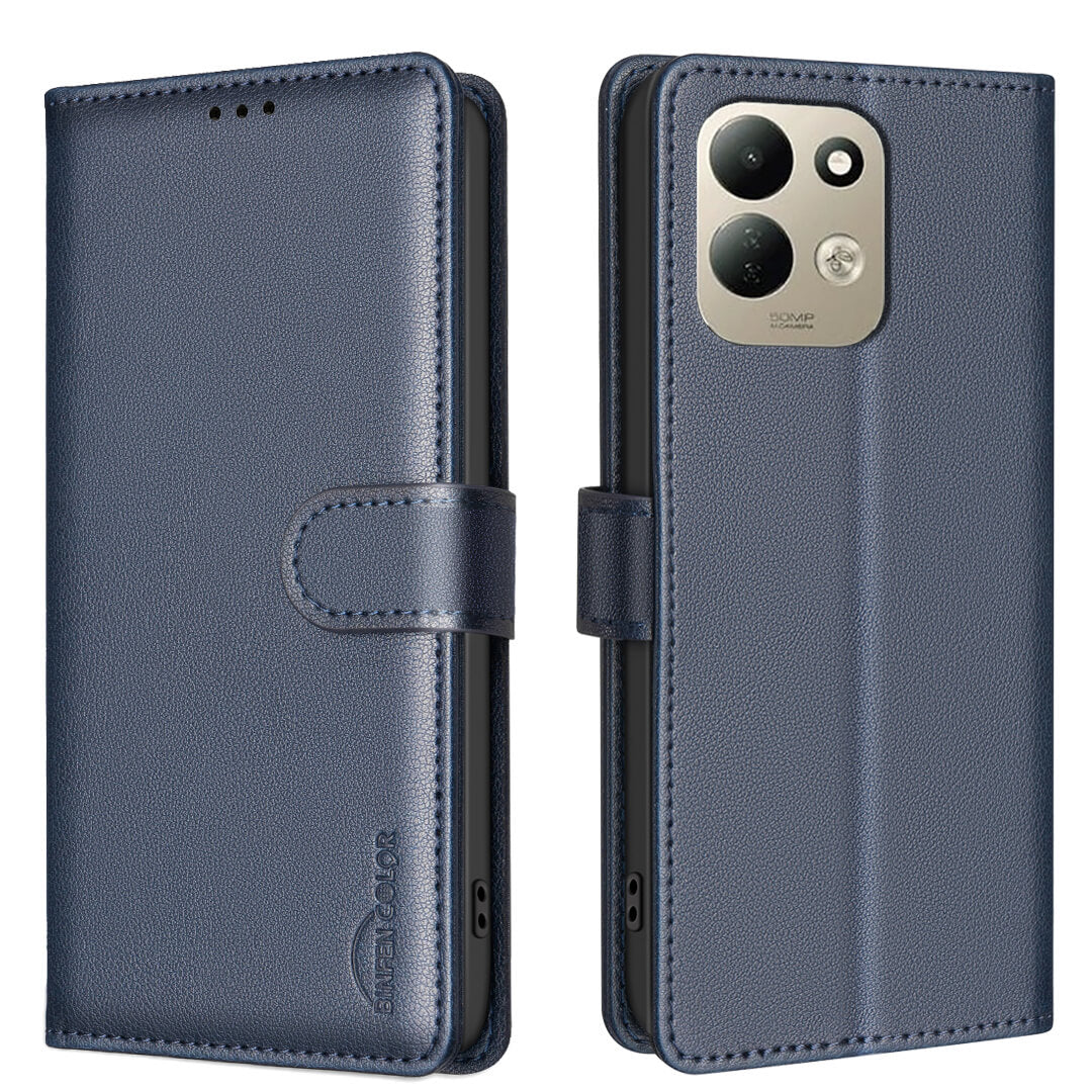 Xiaomi Redmi 17 - BINFEN Leather Case Cover with RFID Blocker