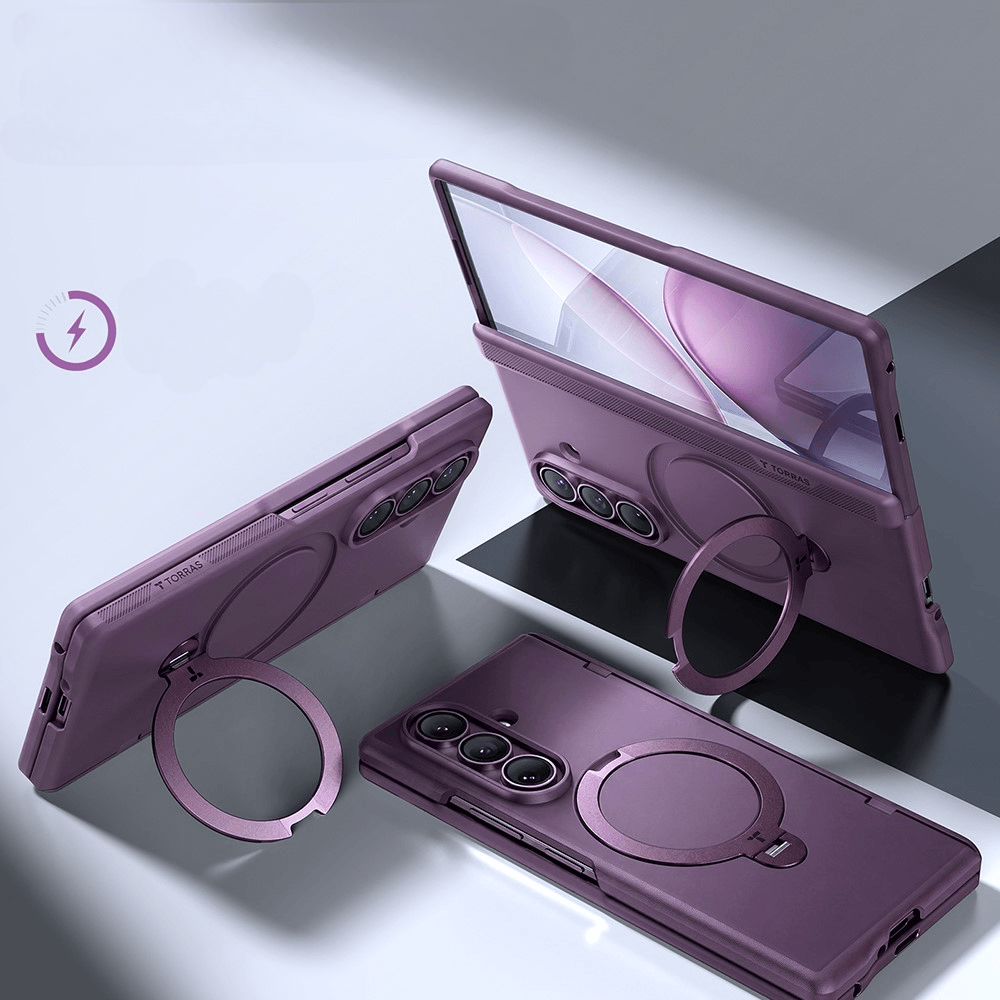 Galaxy Z Fold8 Ultra – TORRAS Ostand Q3 Spin Premium Hülle mit Magnetring & Panzerglas