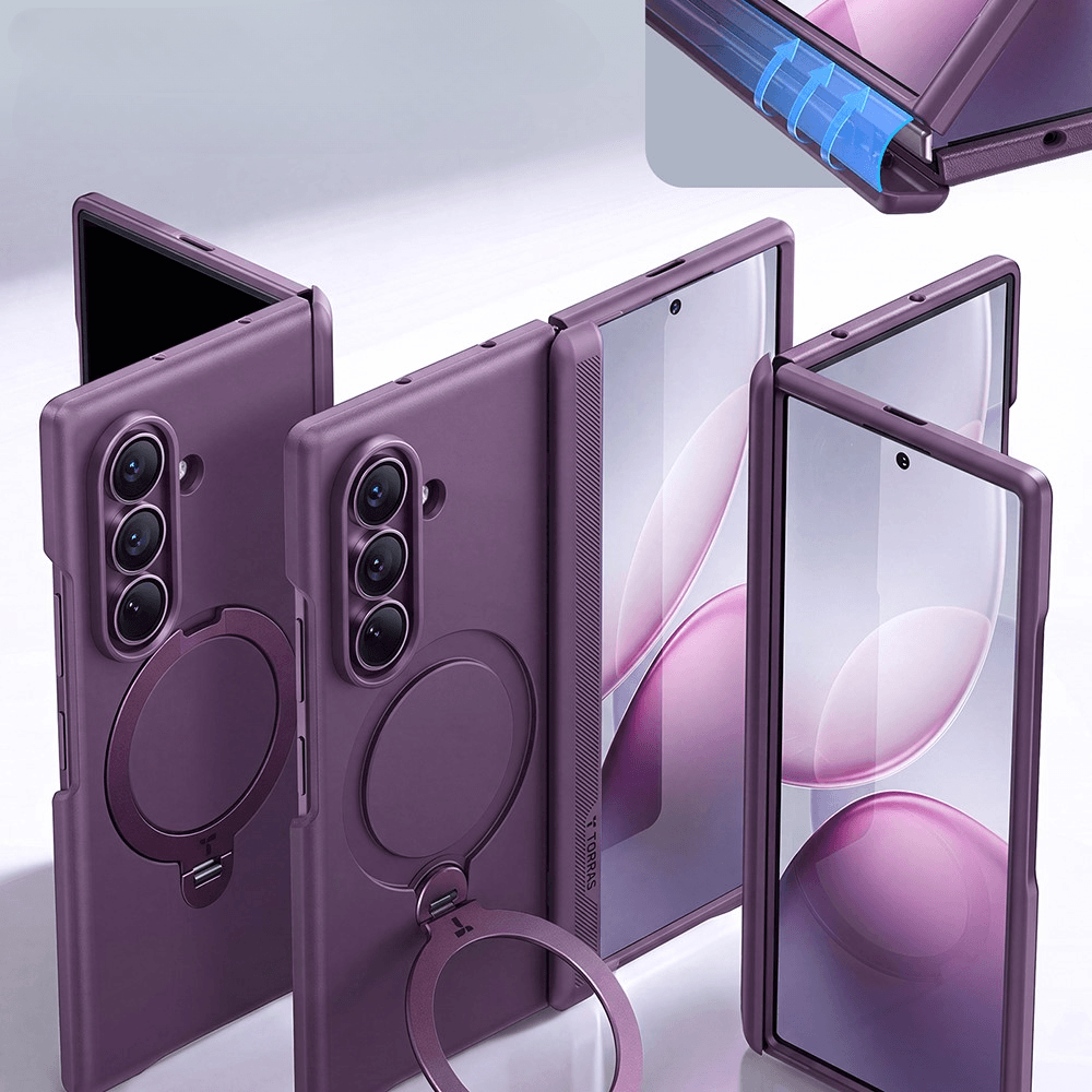 Galaxy Z Fold8 Ultra – TORRAS Ostand Q3 Spin Premium Hülle mit Magnetring & Panzerglas