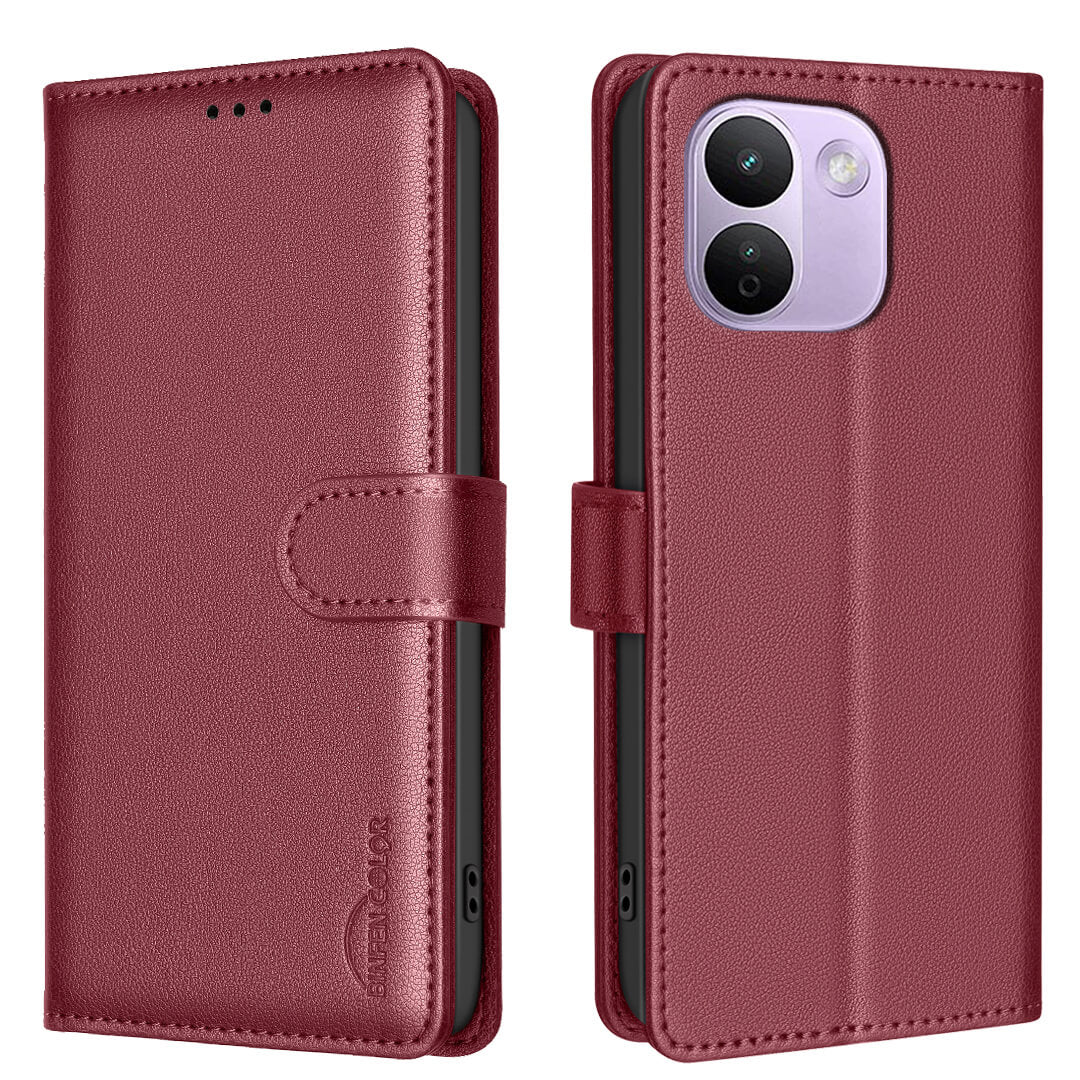Xiaomi Redmi Note 17 Pro Max - BINFEN Leather Case Cover with RFID Blocker