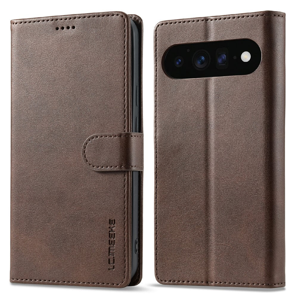 Google Pixel 11 Pro XL - LC.IMEEKE Coque étui en cuir