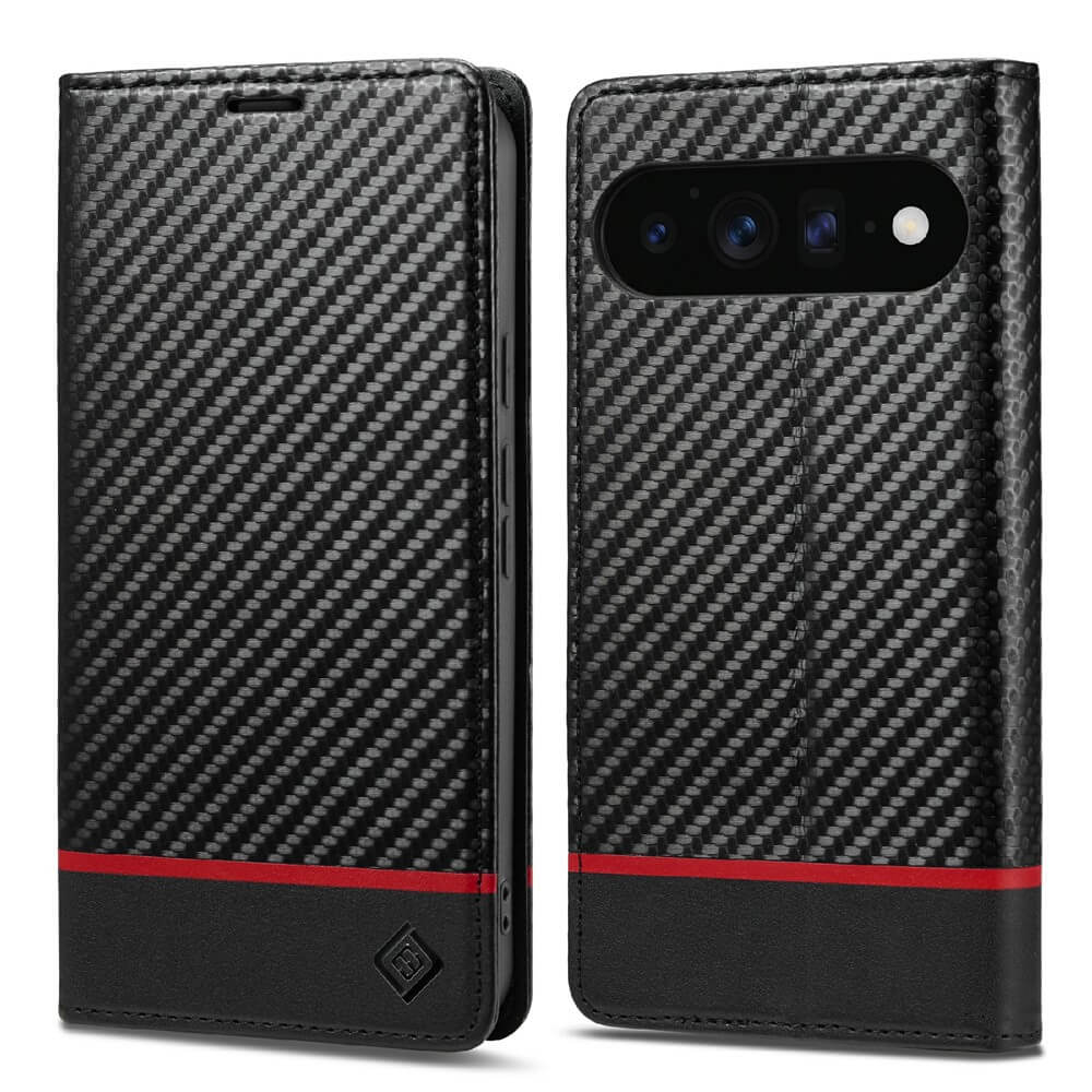 Google Pixel 11 Pro XL - LC.IMEEKE Hülle Carbon Fiber