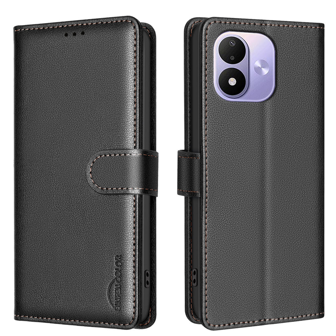 Xiaomi Redmi Note 17 Pro - Custodia in pelle BINFEN con blocco RFID