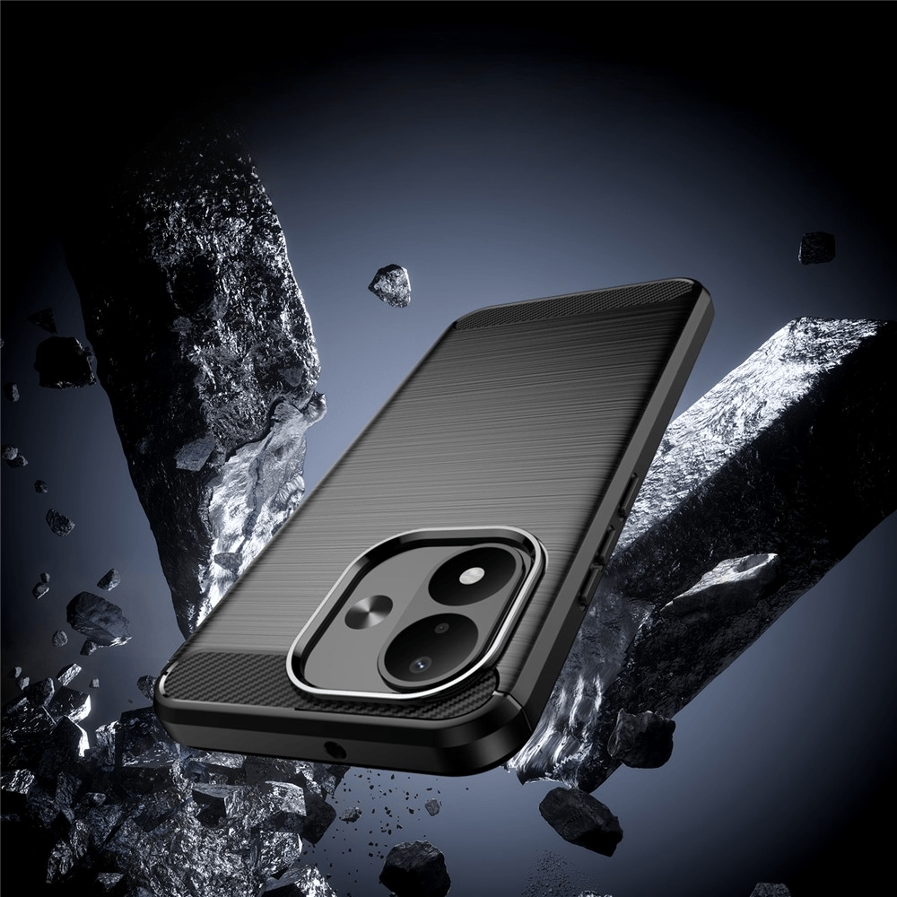 Xiaomi Redmi Note 17  - Metall Carbon Look Hülle