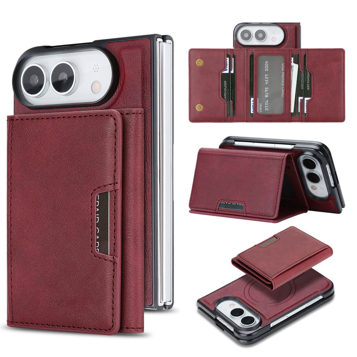iPhone Duo - 2-in-1 Backcover mit Kreditkarten-Etui