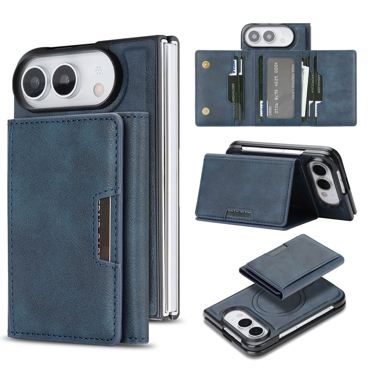 iPhone Duo - 2-in-1 Backcover mit Kreditkarten-Etui