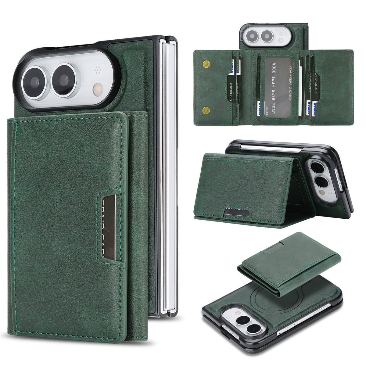 iPhone Duo - 2-in-1 Backcover mit Kreditkarten-Etui