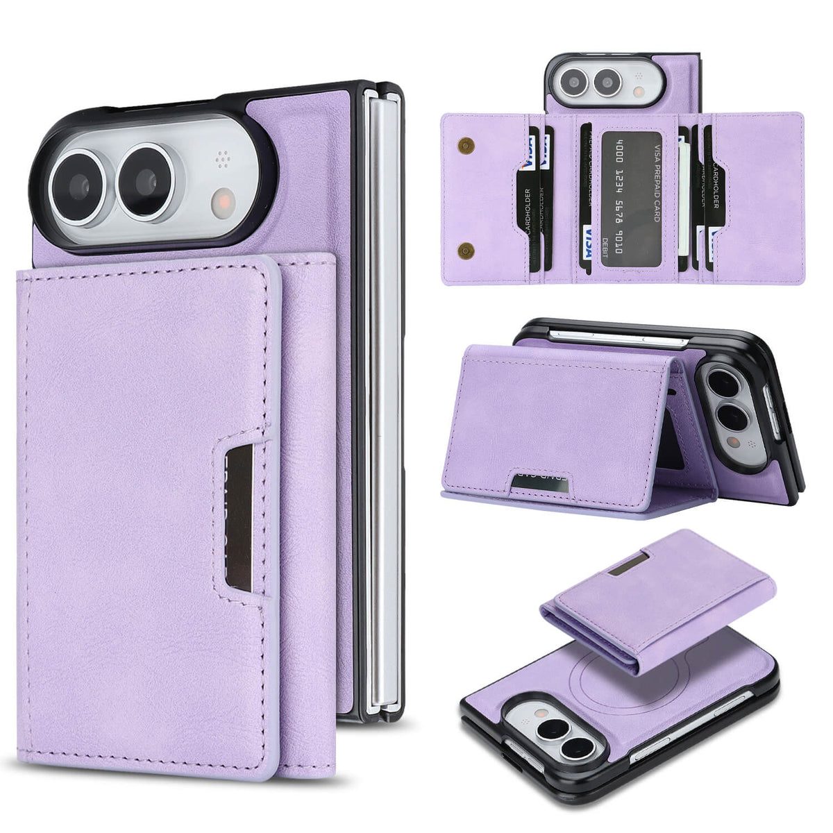 iPhone Duo - 2-in-1 Backcover mit Kreditkarten-Etui
