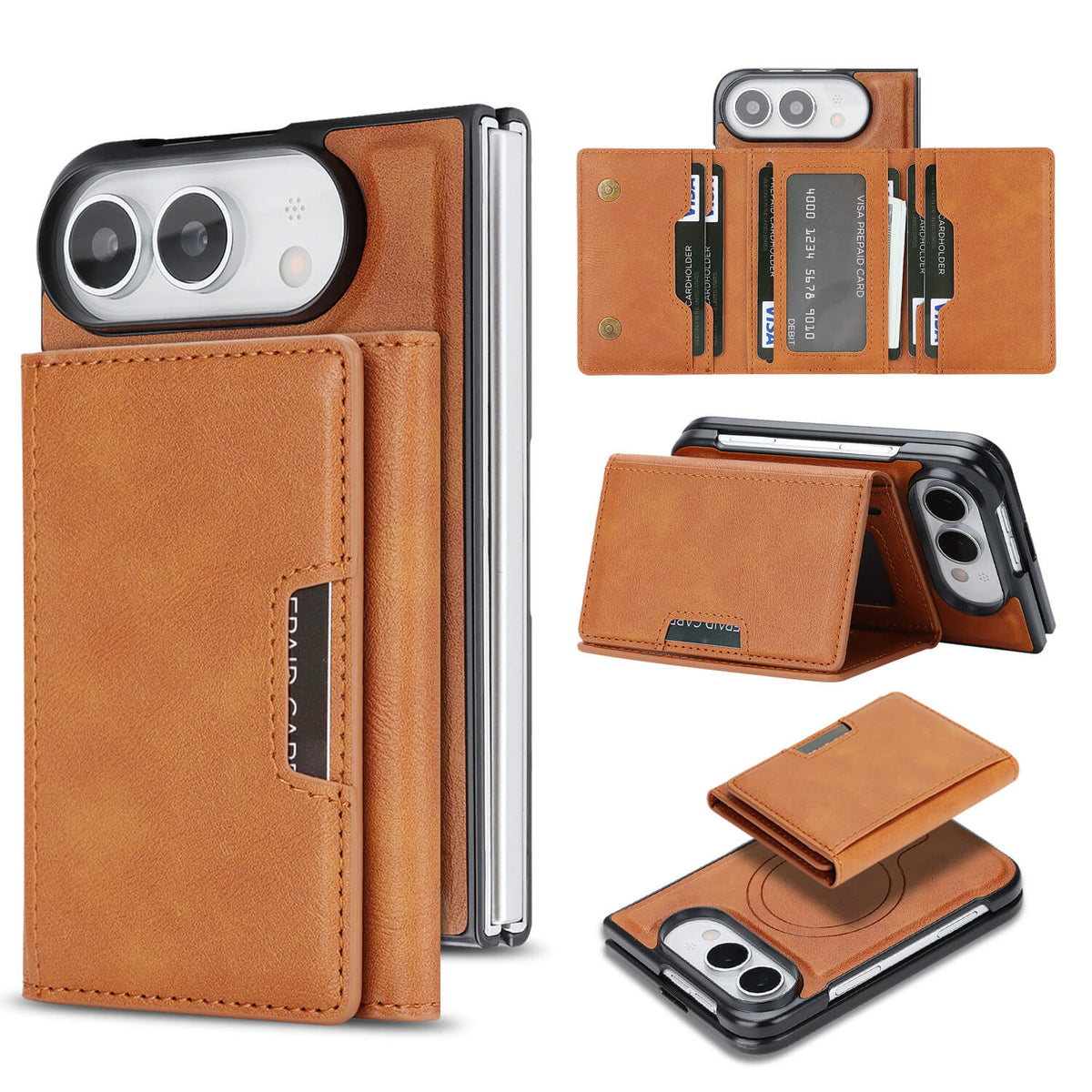 iPhone Duo - 2-in-1 Backcover mit Kreditkarten-Etui