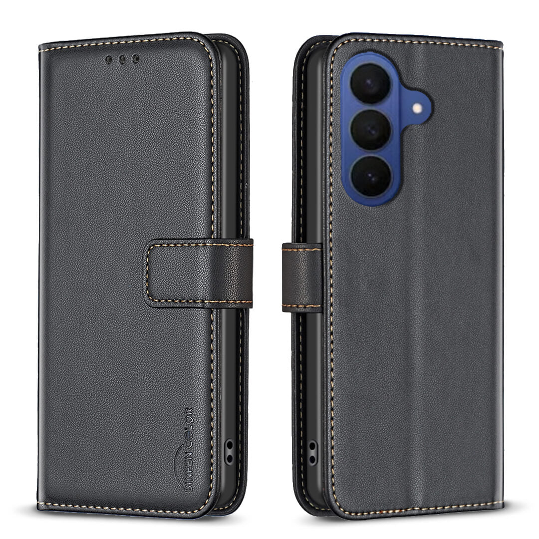 Galaxy S26 FE - BINFEN Leder Etui Hülle mit RFID Blocker
