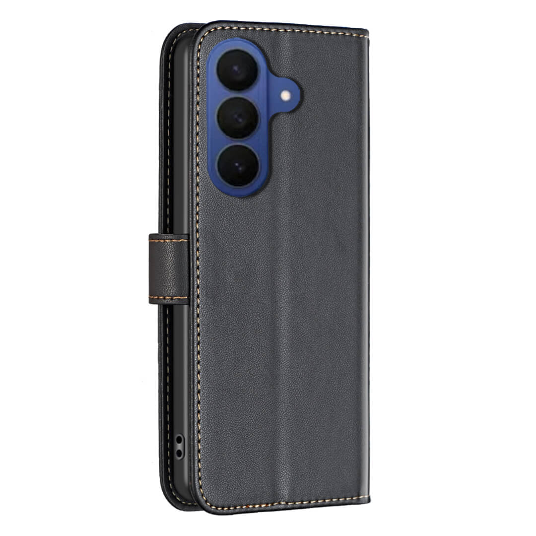 Galaxy S26 FE - BINFEN Leder Etui Hülle mit RFID Blocker