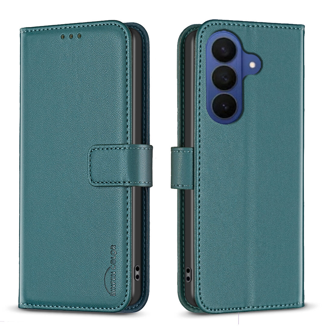 Galaxy S26 FE - BINFEN Leder Etui Hülle mit RFID Blocker