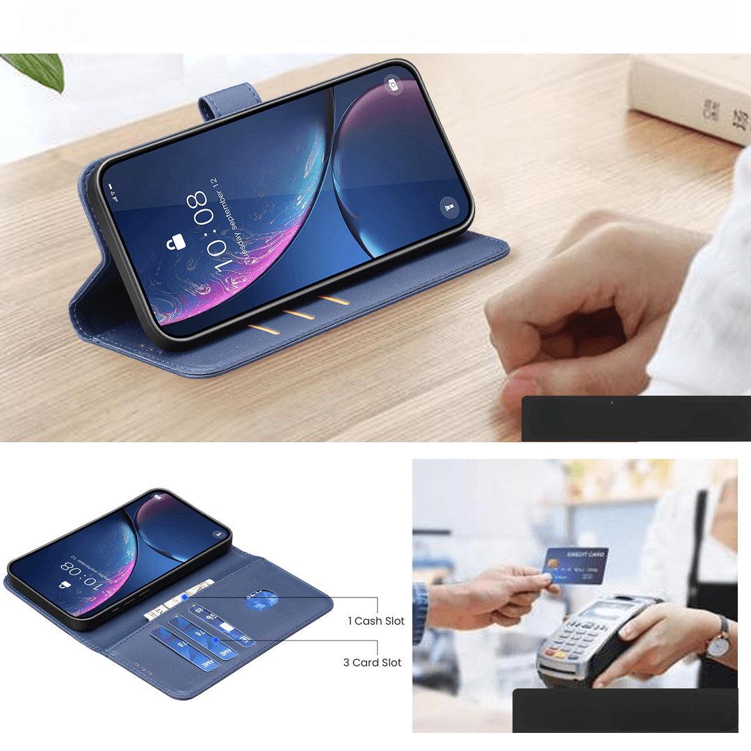 Galaxy S26 FE - BINFEN Leder Etui Hülle mit RFID Blocker