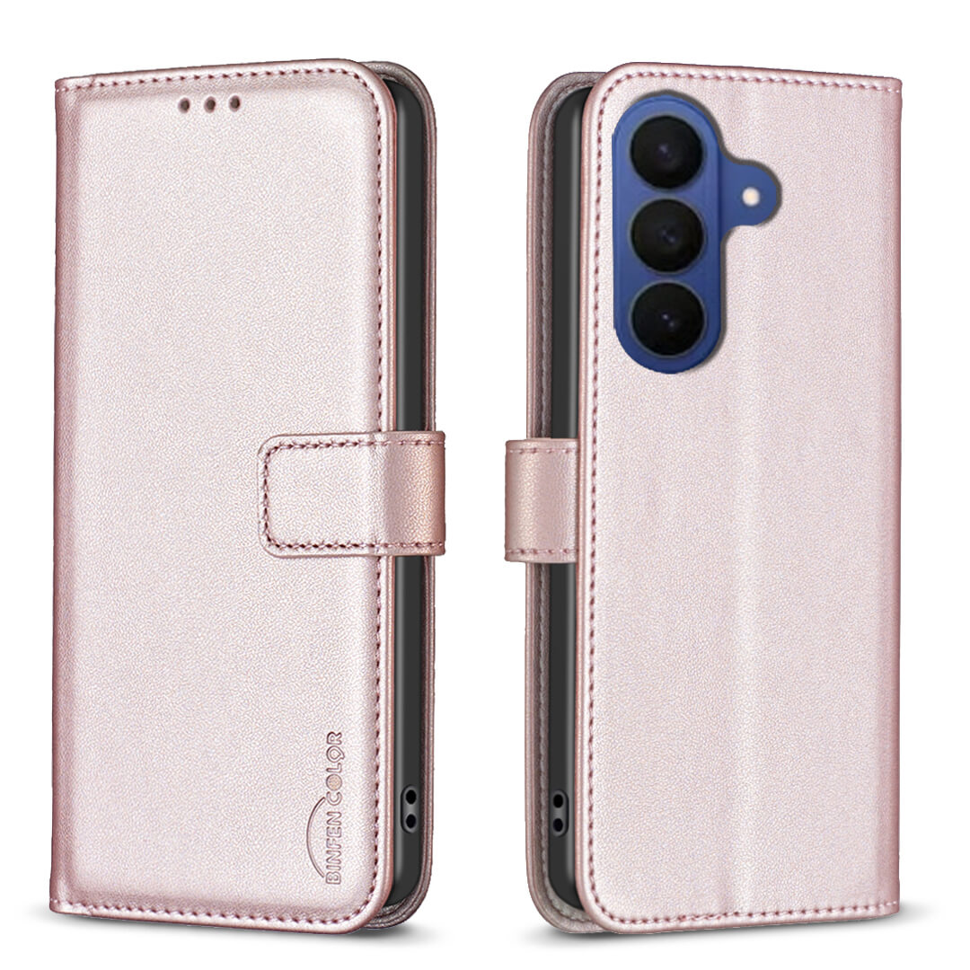 Galaxy S26 FE - BINFEN Leder Etui Hülle mit RFID Blocker