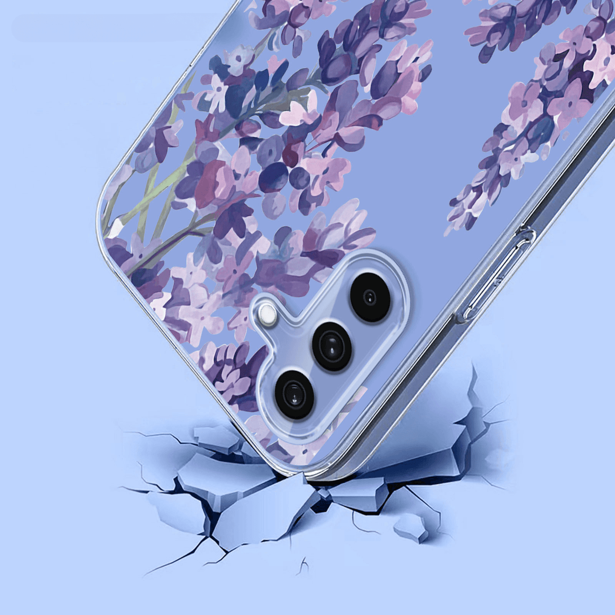 Galaxy S26 FE  - Coque en caoutchouc silicone fleures