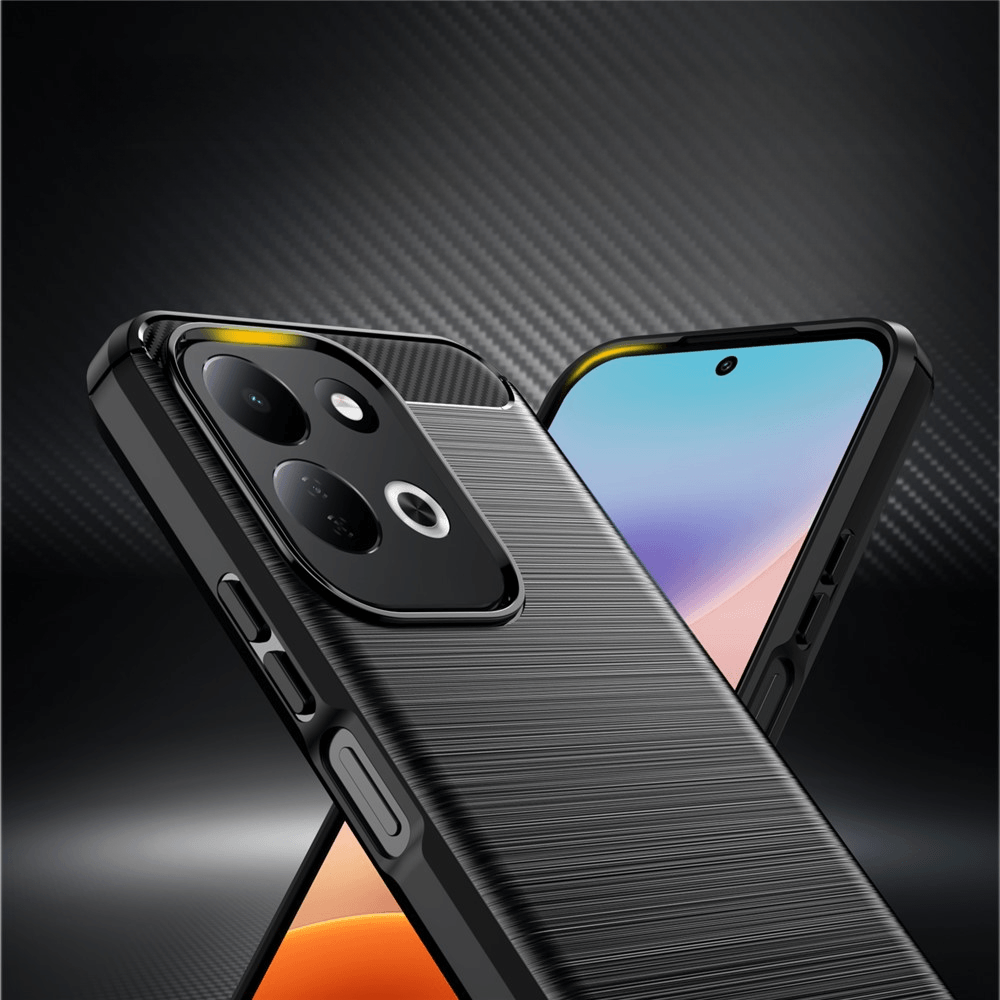 Xiaomi Redmi 17 - Coque look métal carbone