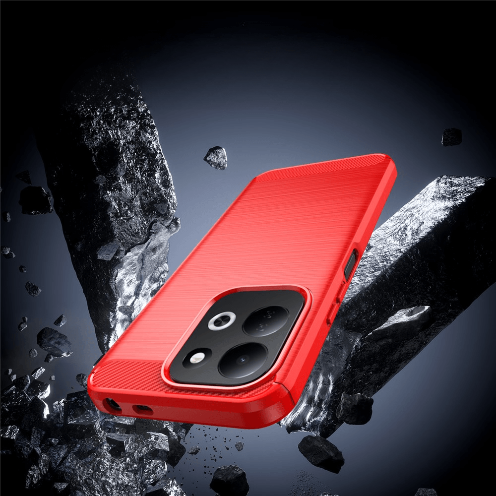 Xiaomi Redmi 17 - Coque look métal carbone