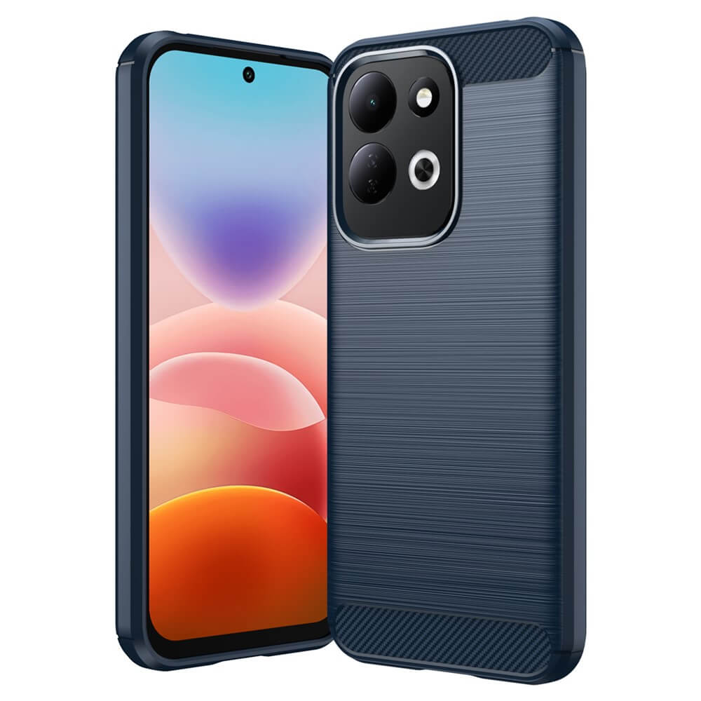 Xiaomi Redmi 17 - Coque look métal carbone